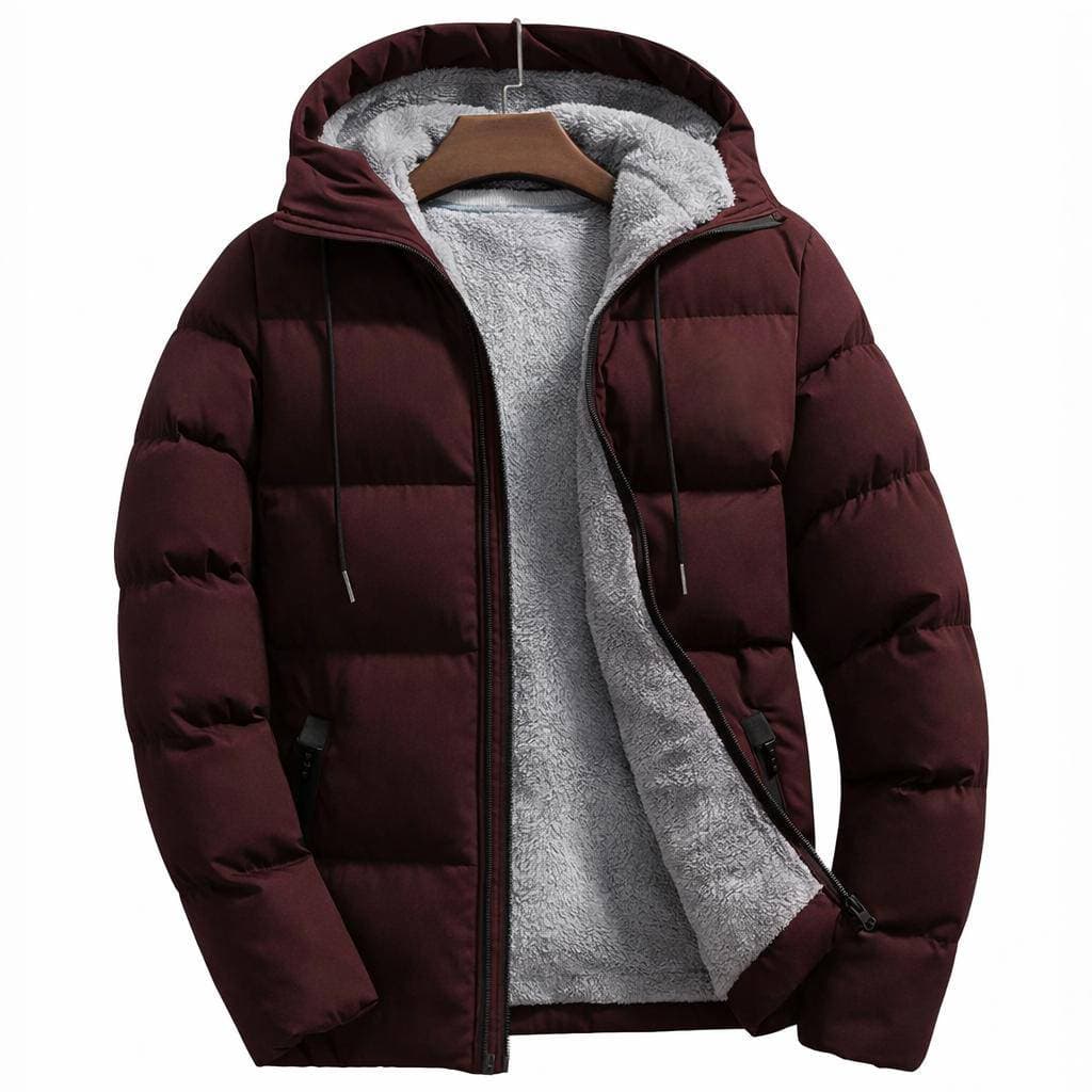 Polar Sade Bordo Şişme Mont